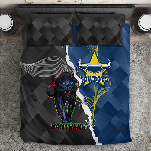 personalised-panthers-and-cowboys-rugby-bedding-set-sporty-version