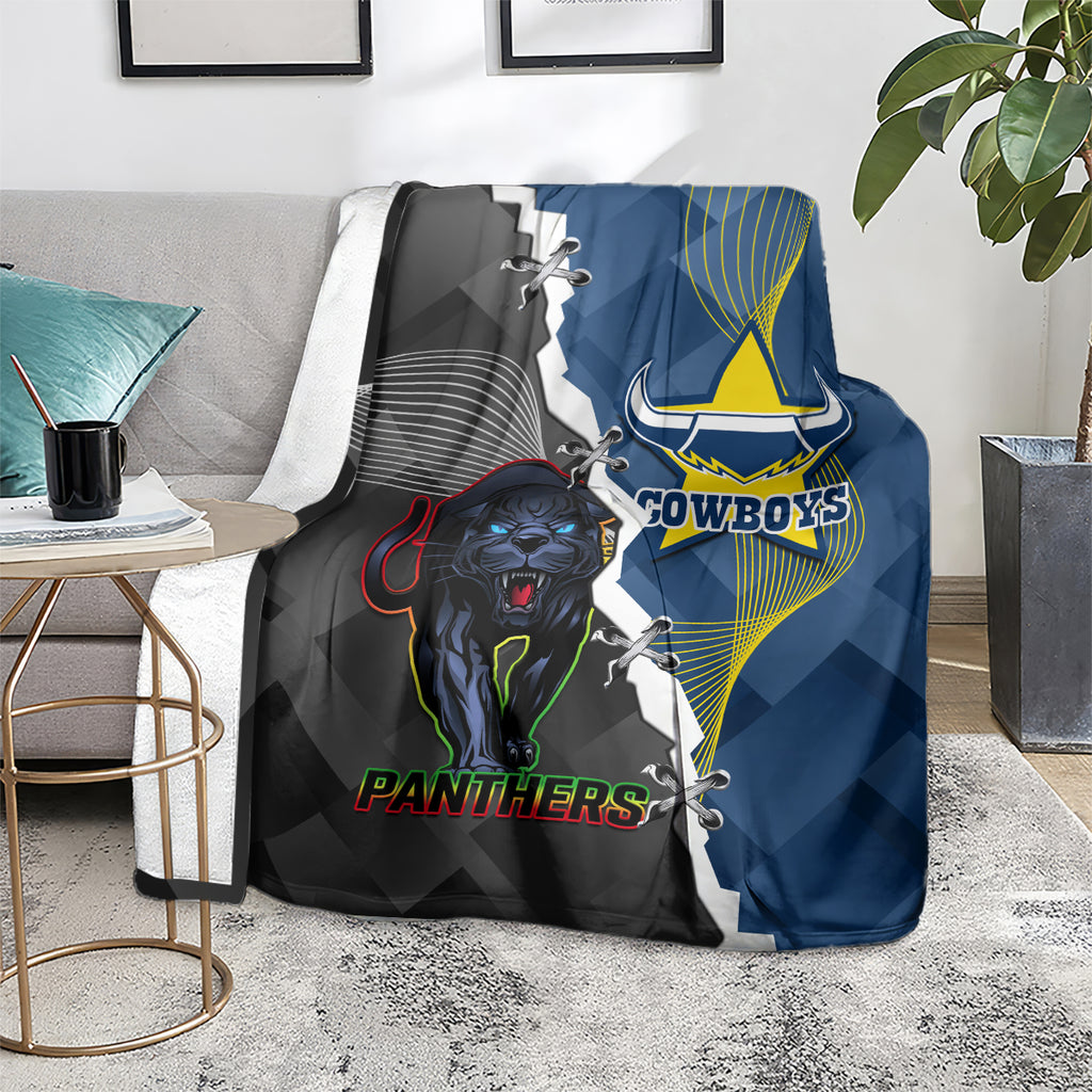 personalised-panthers-and-cowboys-rugby-blanket-sporty-version