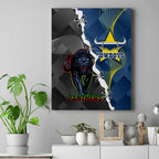 personalised-panthers-and-cowboys-rugby-canvas-wall-art-sporty-version