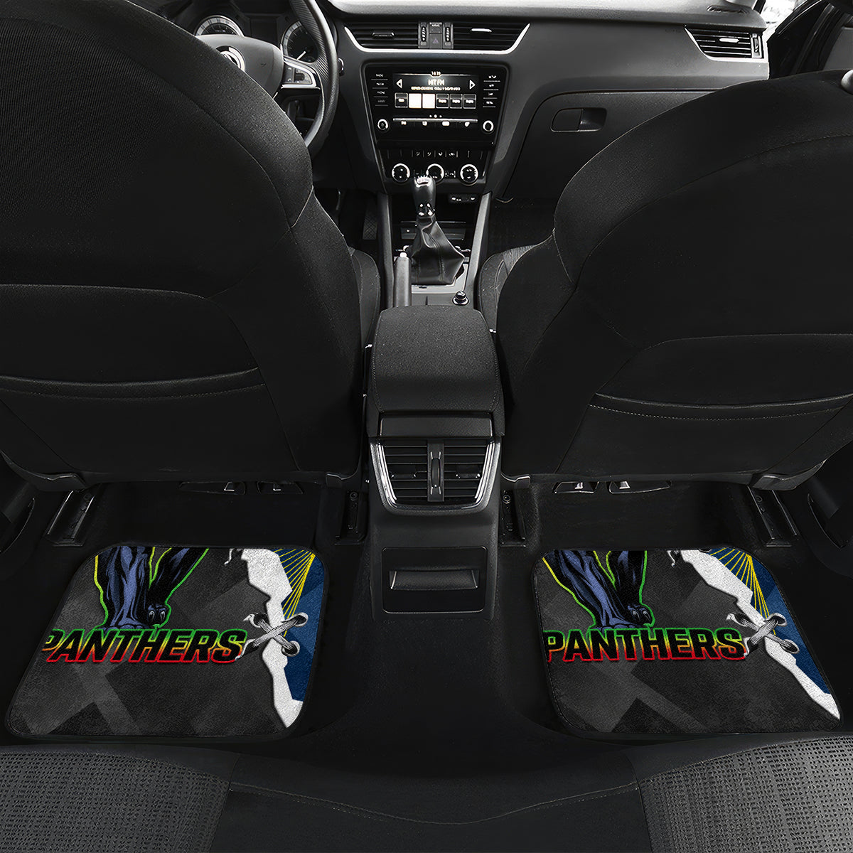 personalised-panthers-and-cowboys-rugby-car-mats-sporty-version