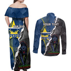 personalised-panthers-and-cowboys-rugby-couples-matching-off-shoulder-maxi-dress-and-long-sleeve-button-shirts-sporty-version