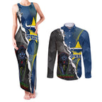 personalised-panthers-and-cowboys-rugby-couples-matching-tank-maxi-dress-and-long-sleeve-button-shirts-sporty-version