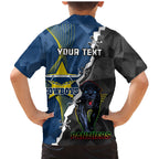 personalised-panthers-and-cowboys-rugby-family-matching-mermaid-dress-and-hawaiian-shirt-sporty-version