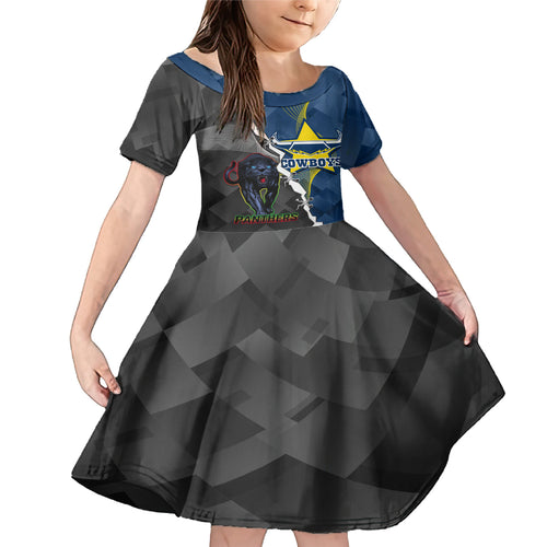 personalised-panthers-and-cowboys-rugby-family-matching-mermaid-dress-and-hawaiian-shirt-sporty-version