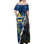 personalised-panthers-and-cowboys-rugby-family-matching-off-shoulder-maxi-dress-and-hawaiian-shirt-sporty-version