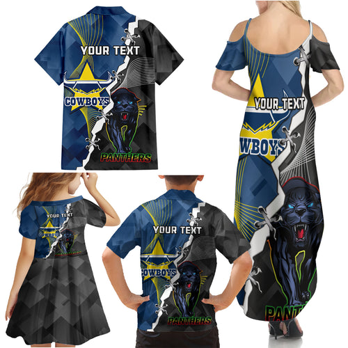 personalised-panthers-and-cowboys-rugby-family-matching-summer-maxi-dress-and-hawaiian-shirt-sporty-version