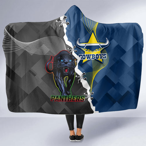 personalised-panthers-and-cowboys-rugby-hooded-blanket-sporty-version