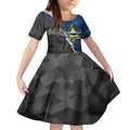 personalised-panthers-and-cowboys-rugby-kid-short-sleeve-dress-sporty-version