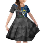 personalised-panthers-and-cowboys-rugby-kid-short-sleeve-dress-sporty-version
