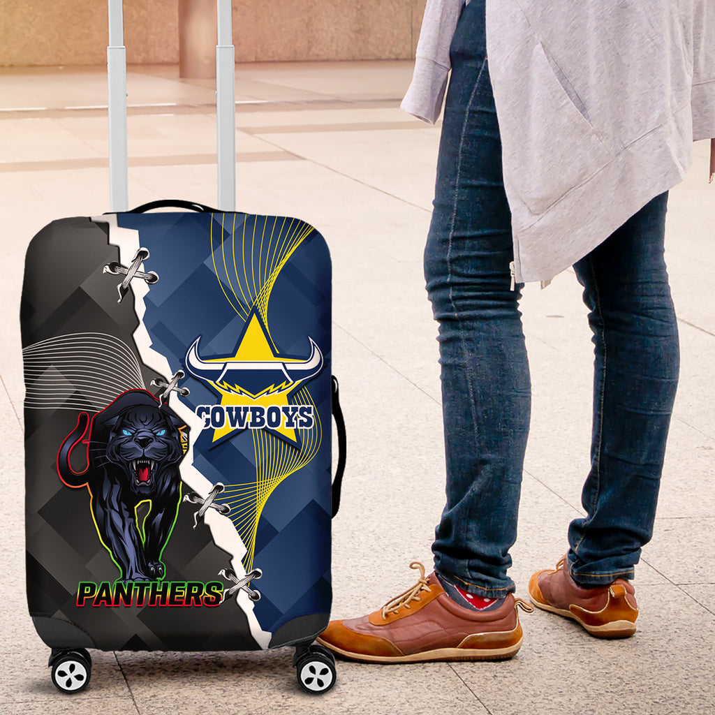 personalised-panthers-and-cowboys-rugby-luggage-cover-sporty-version