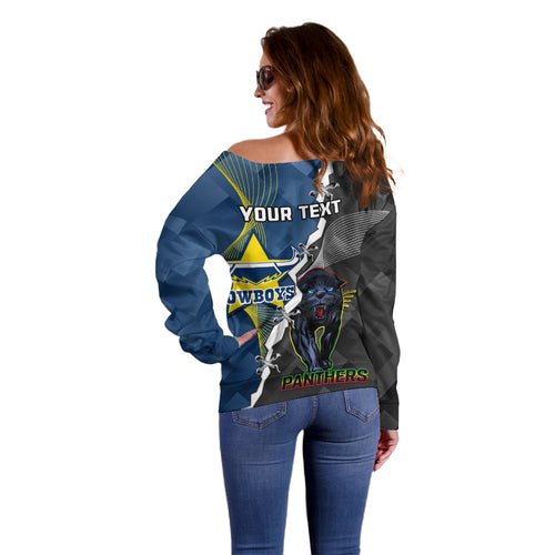 personalised-panthers-and-cowboys-rugby-off-shoulder-sweater-sporty-version