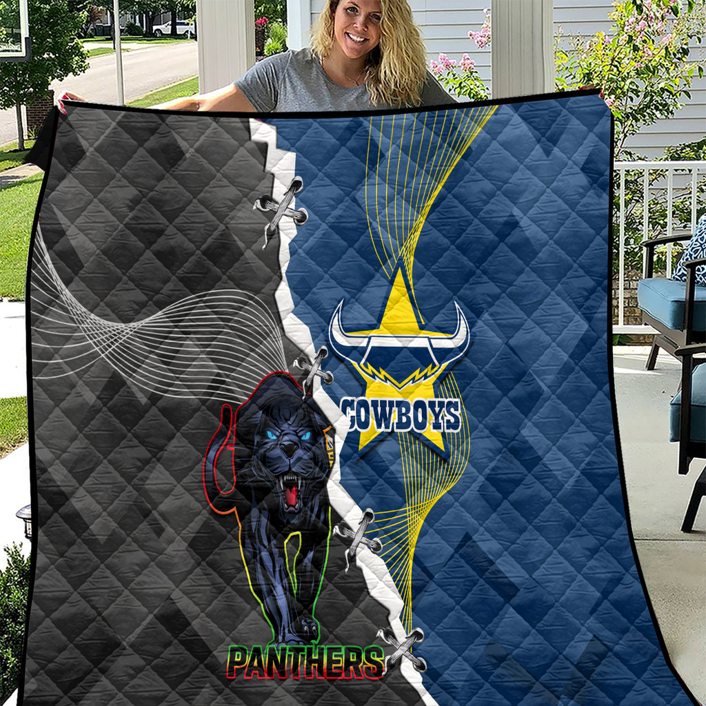 personalised-panthers-and-cowboys-rugby-quilt-sporty-version