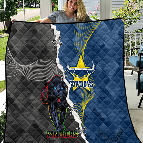 personalised-panthers-and-cowboys-rugby-quilt-sporty-version