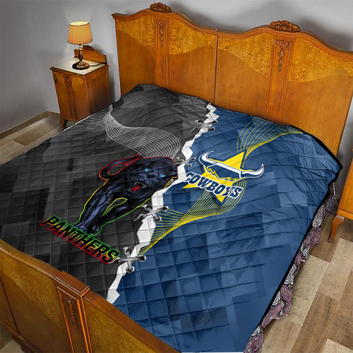 personalised-panthers-and-cowboys-rugby-quilt-sporty-version