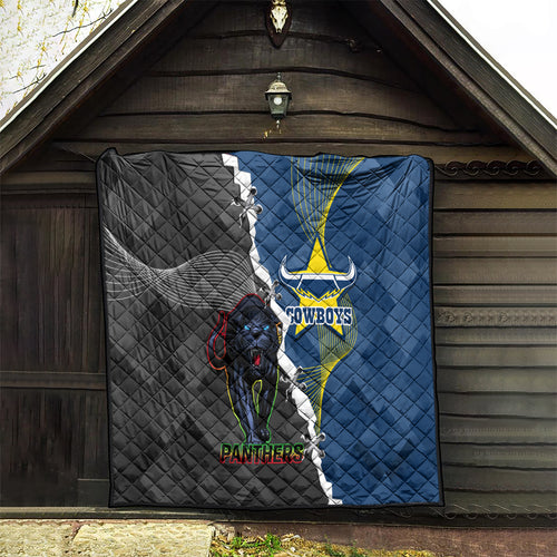personalised-panthers-and-cowboys-rugby-quilt-sporty-version