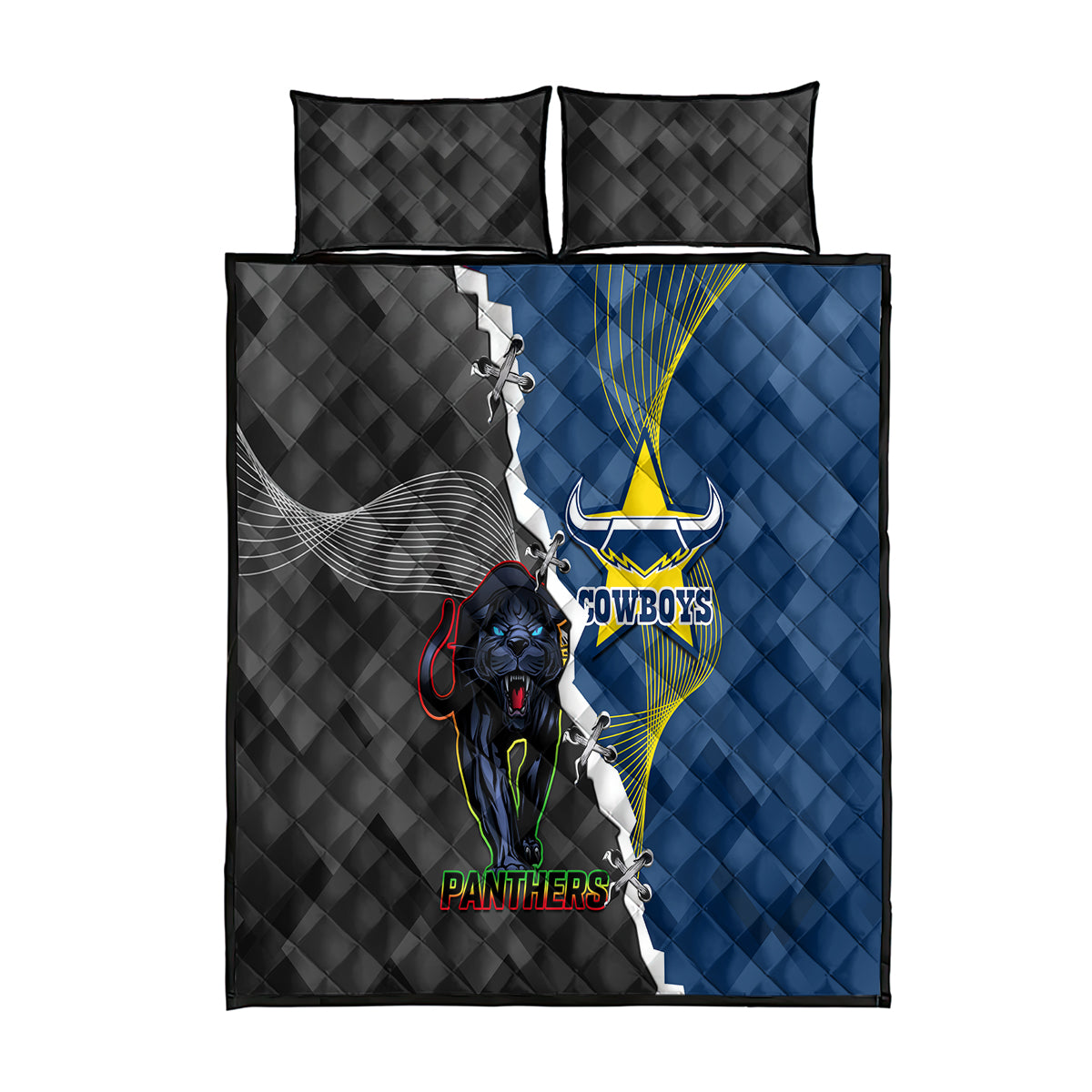 personalised-panthers-and-cowboys-rugby-quilt-bed-set-sporty-version