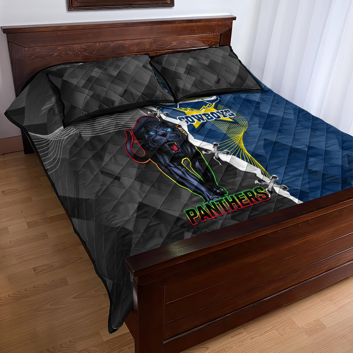 personalised-panthers-and-cowboys-rugby-quilt-bed-set-sporty-version
