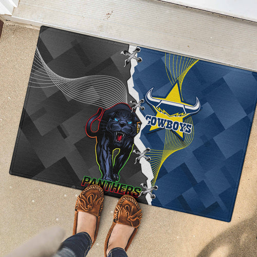 personalised-panthers-and-cowboys-rugby-rubber-doormat-sporty-version