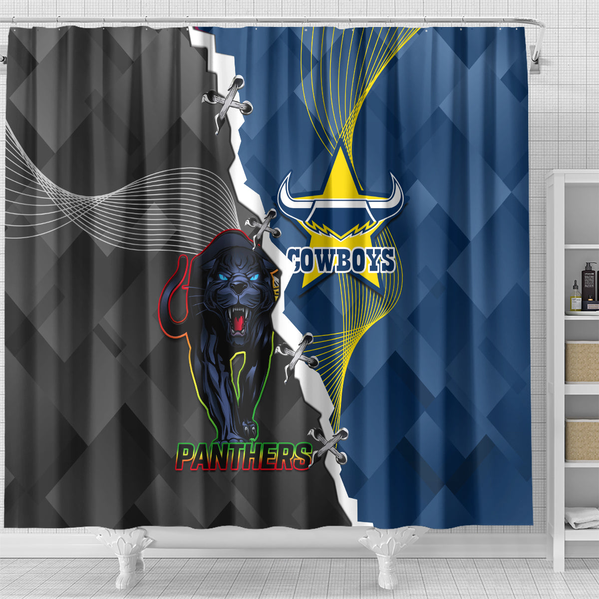 personalised-panthers-and-cowboys-rugby-shower-curtain-sporty-version