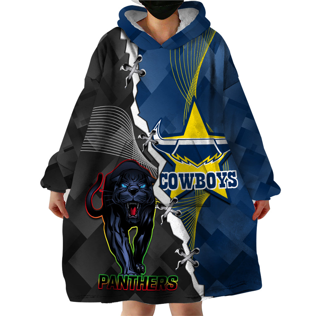 personalised-panthers-and-cowboys-rugby-wearable-blanket-hoodie-sporty-version
