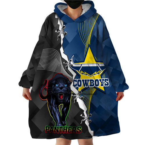 personalised-panthers-and-cowboys-rugby-wearable-blanket-hoodie-sporty-version
