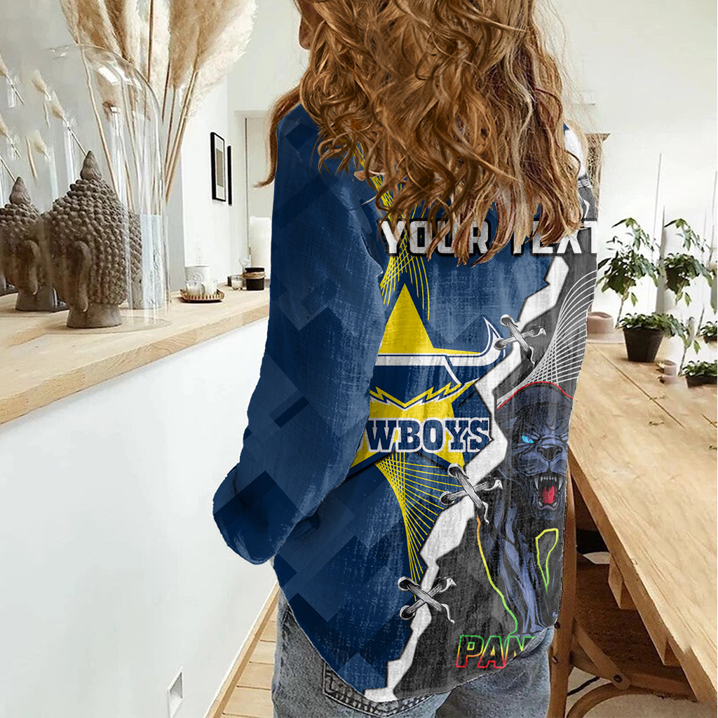 personalised-panthers-and-cowboys-rugby-women-casual-shirt-sporty-version