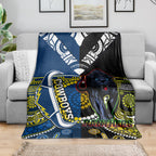 custom-panthers-and-cowboys-rugby-blanket-aboriginal-version
