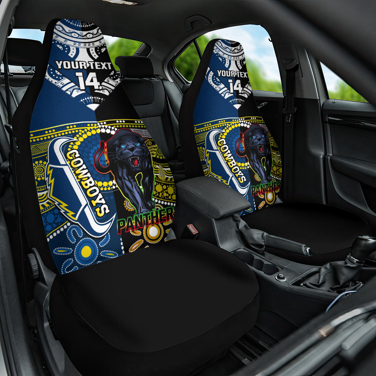 custom-panthers-and-cowboys-rugby-car-seat-cover-aboriginal-version