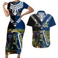 custom-panthers-and-cowboys-rugby-couples-matching-short-sleeve-bodycon-dress-and-hawaiian-shirt-aboriginal-version