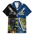 custom-panthers-and-cowboys-rugby-family-matching-mermaid-dress-and-hawaiian-shirt-aboriginal-version