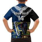 custom-panthers-and-cowboys-rugby-family-matching-off-shoulder-long-sleeve-dress-and-hawaiian-shirt-aboriginal-version