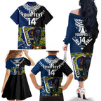 custom-panthers-and-cowboys-rugby-family-matching-off-shoulder-long-sleeve-dress-and-hawaiian-shirt-aboriginal-version