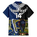custom-panthers-and-cowboys-rugby-family-matching-short-sleeve-bodycon-dress-and-hawaiian-shirt-aboriginal-version