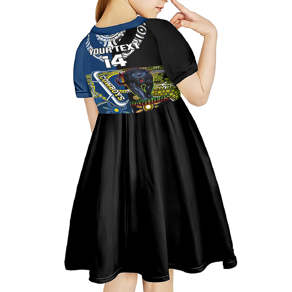custom-panthers-and-cowboys-rugby-kid-short-sleeve-dress-aboriginal-version