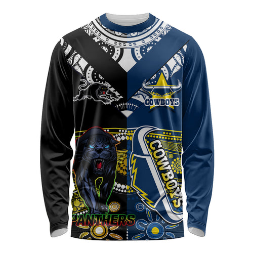custom-panthers-and-cowboys-rugby-long-sleeve-shirt-aboriginal-version