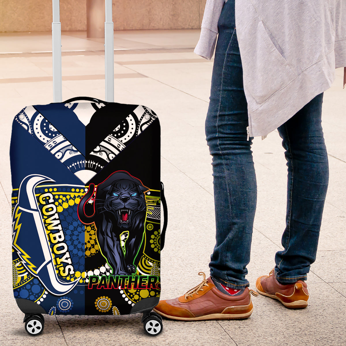 custom-panthers-and-cowboys-rugby-luggage-cover-aboriginal-version