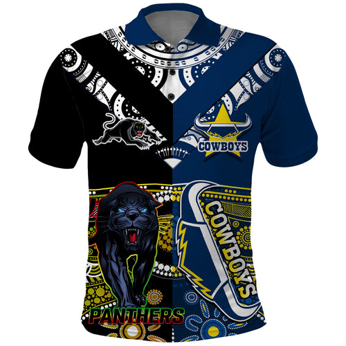 custom-panthers-and-cowboys-rugby-polo-shirt-aboriginal-version