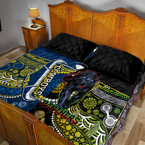custom-panthers-and-cowboys-rugby-quilt-bed-set-aboriginal-version