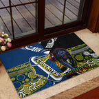 custom-panthers-and-cowboys-rugby-rubber-doormat-aboriginal-version