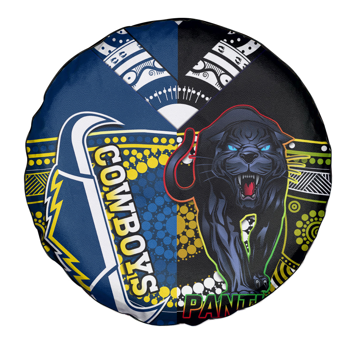 custom-panthers-and-cowboys-rugby-spare-tire-cover-aboriginal-version