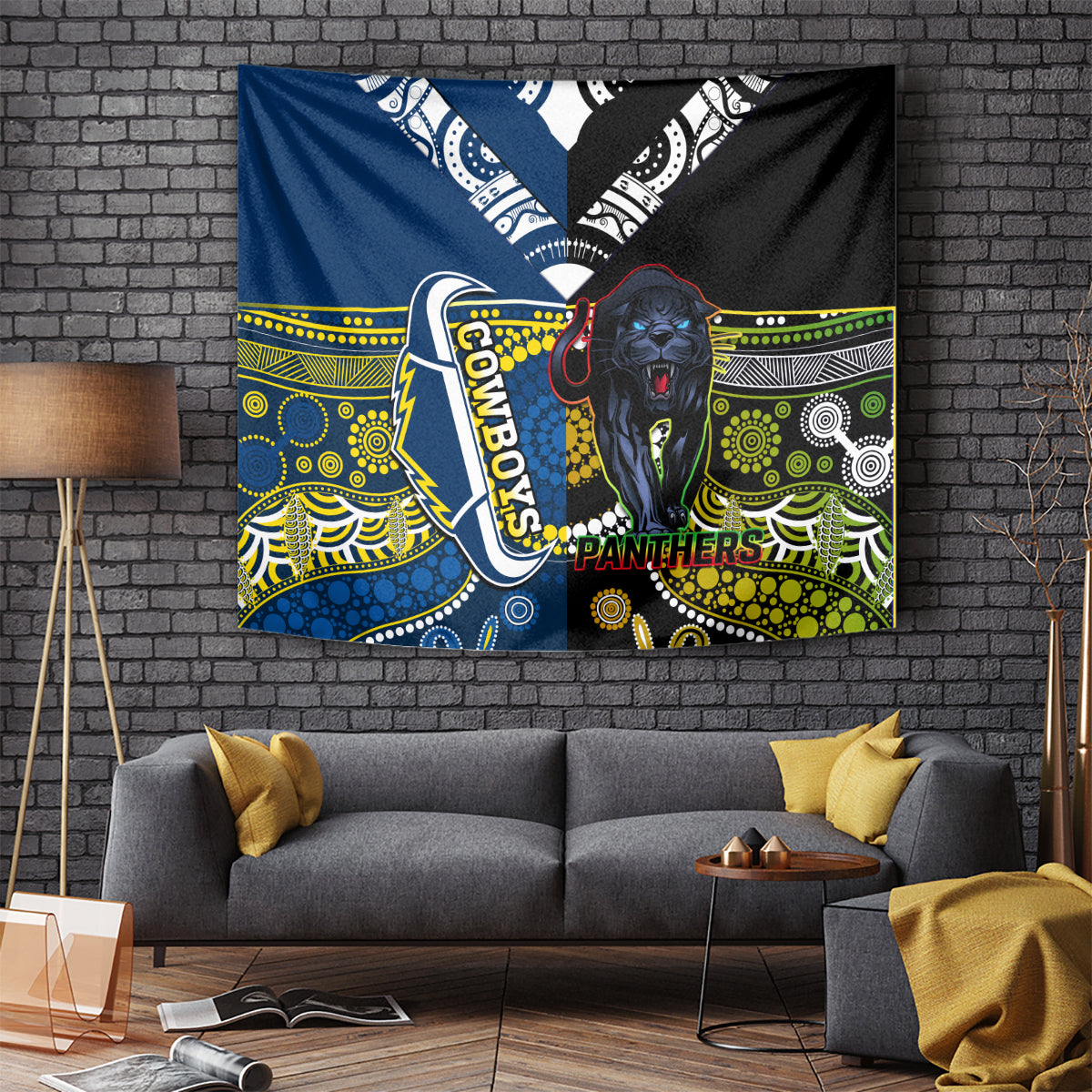 custom-panthers-and-cowboys-rugby-tapestry-aboriginal-version