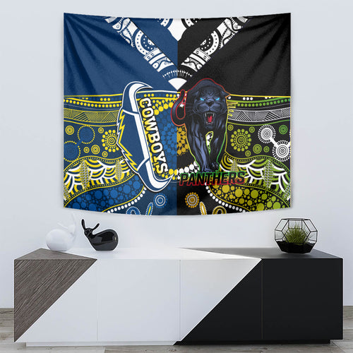 custom-panthers-and-cowboys-rugby-tapestry-aboriginal-version