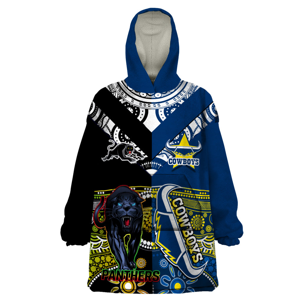 custom-panthers-and-cowboys-rugby-wearable-blanket-hoodie-aboriginal-version