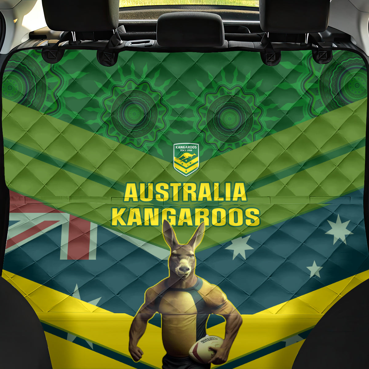 custom-australia-rugby-back-car-seat-cover-pacific-2023-go-aussie-kangaroos