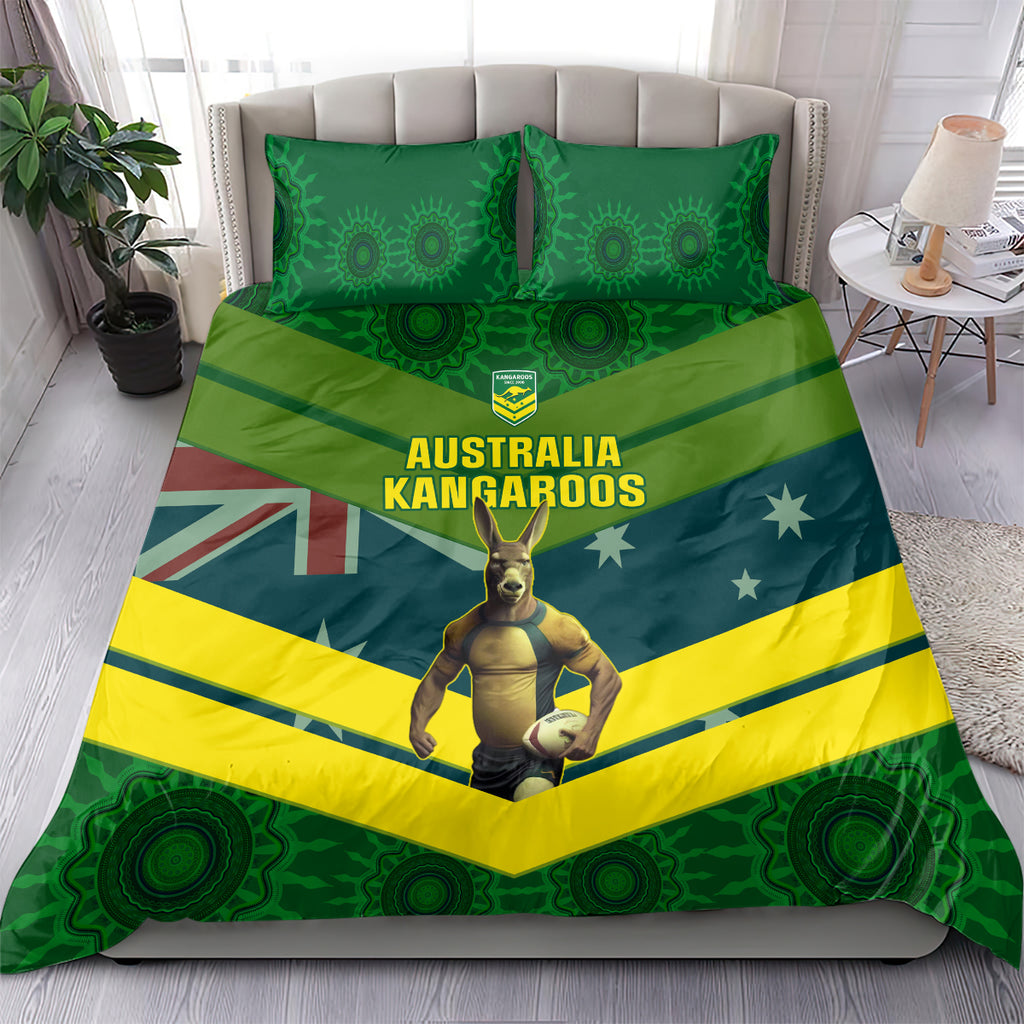 custom-australia-rugby-bedding-set-pacific-2023-go-aussie-kangaroos