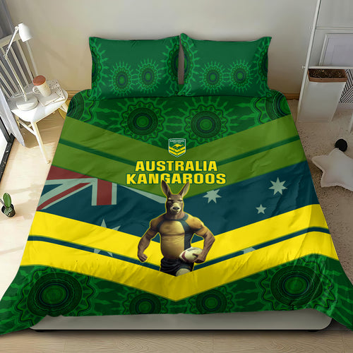 custom-australia-rugby-bedding-set-pacific-2023-go-aussie-kangaroos