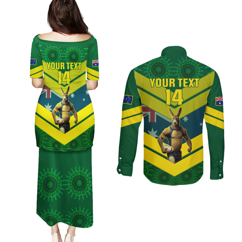 custom-australia-rugby-couples-matching-puletasi-dress-and-long-sleeve-button-shirts-pacific-2023-go-aussie-kangaroos