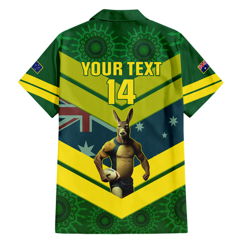 custom-australia-rugby-family-matching-short-sleeve-bodycon-dress-and-hawaiian-shirt-pacific-2023-go-aussie-kangaroos