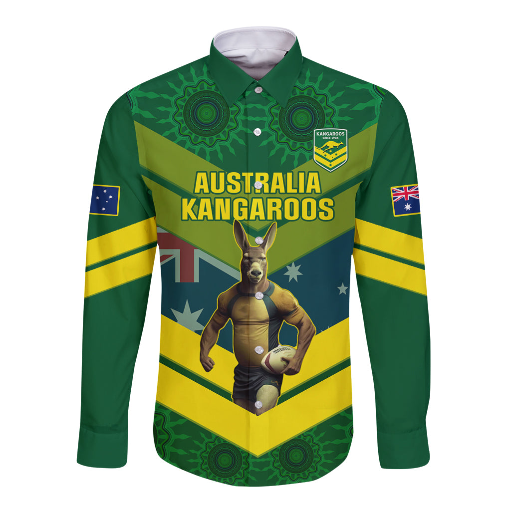 custom-australia-rugby-long-sleeve-button-shirt-pacific-2023-go-aussie-kangaroos