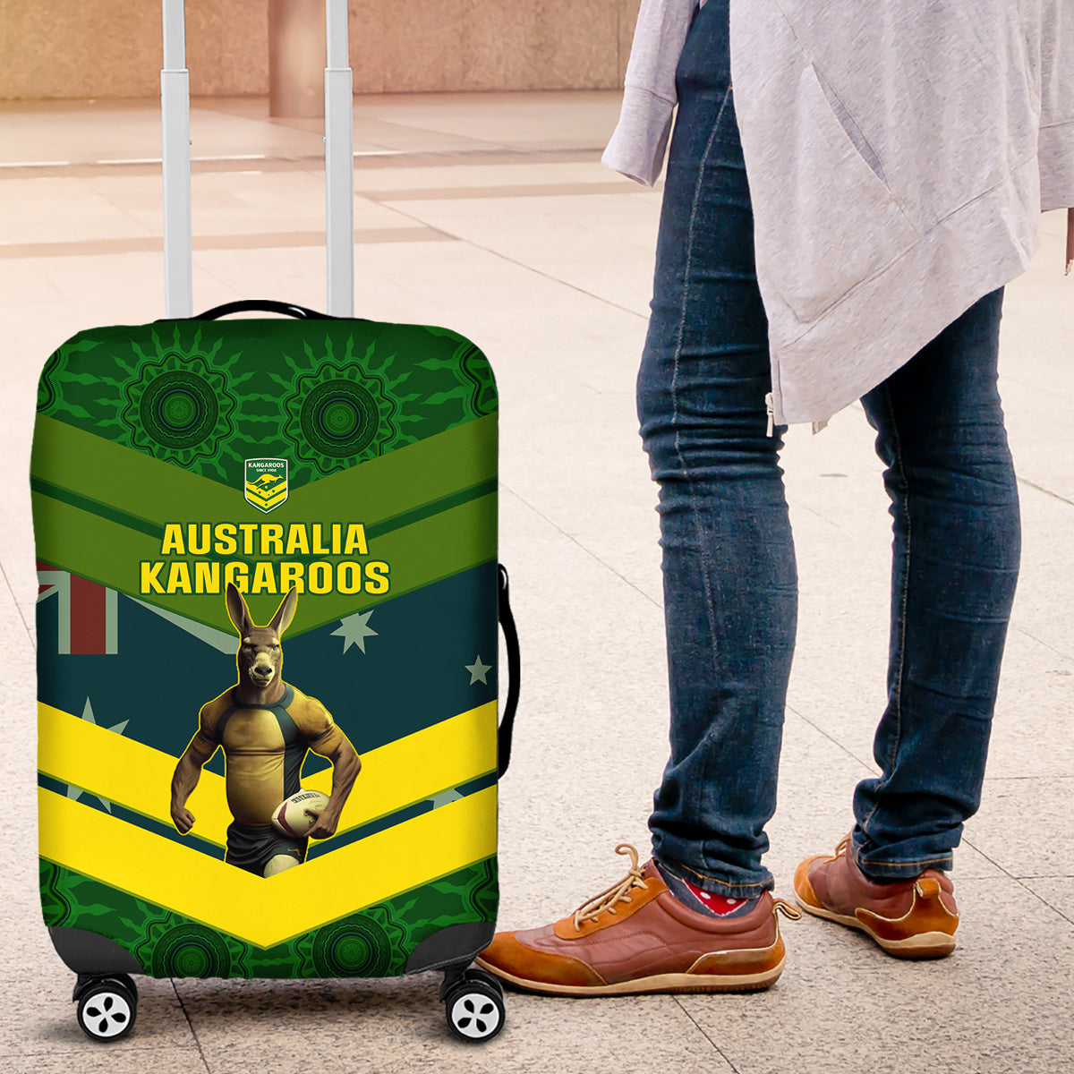 custom-australia-rugby-luggage-cover-pacific-2023-go-aussie-kangaroos